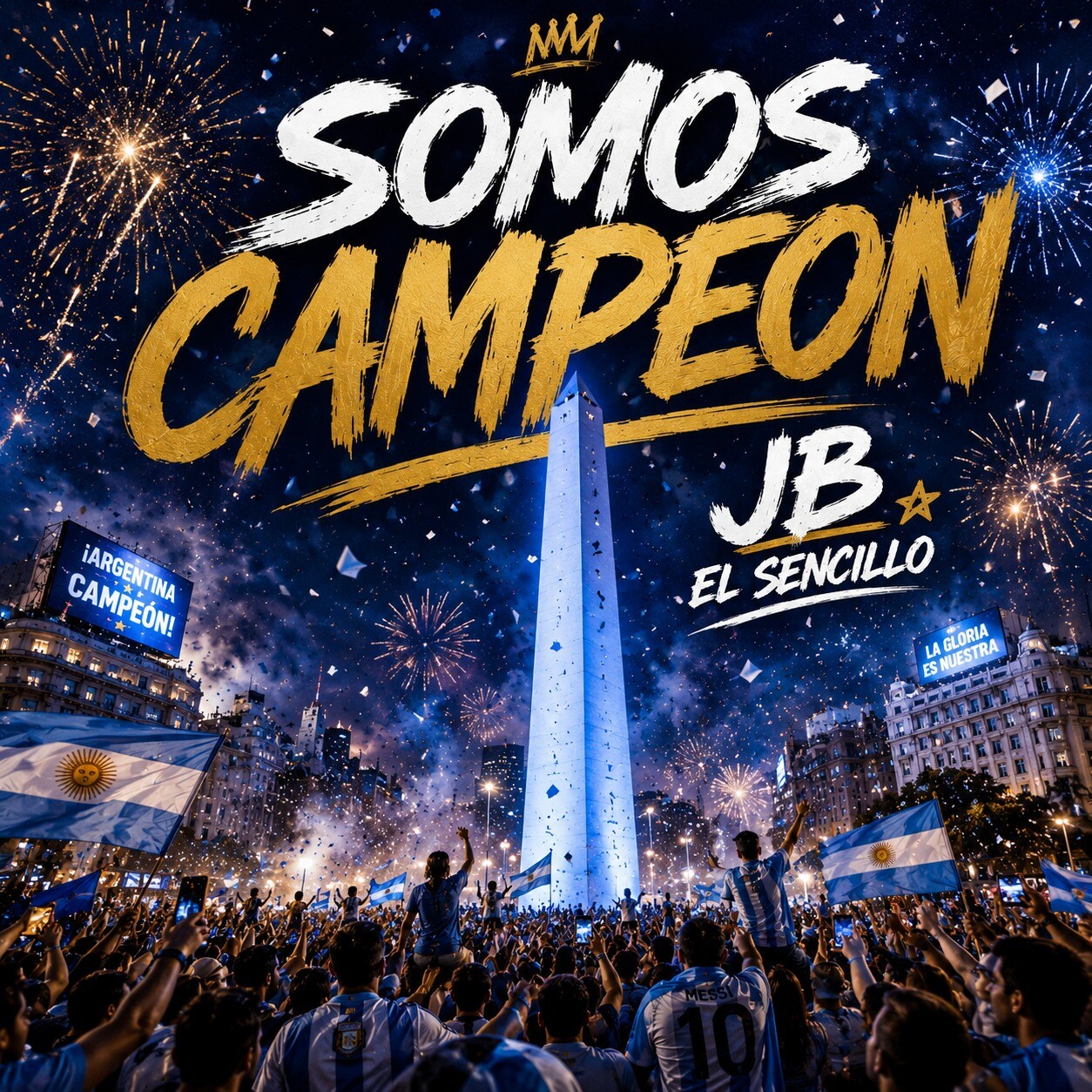 ¿El nuevo himno de la Scaloneta? JB El Sencillo le canta a la ilusión argentina con «Somos Campeón»