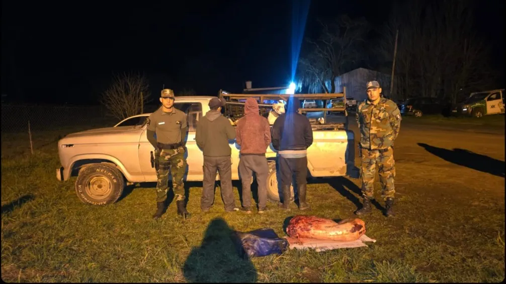 Tres hombres detenidos por caza furtiva en un campo de Gardey