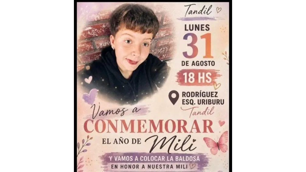Justicia por Milagros Quenaipe: A un año de su brutal femicidio, Tandil la recordará con una baldosa en su homenaje