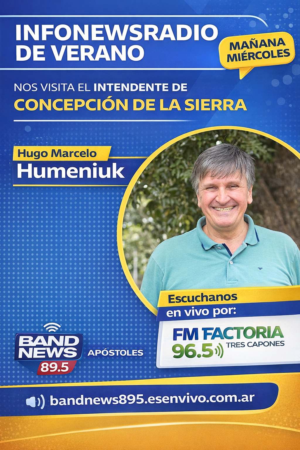 📣 MAÑANA MIÉRCOLES EN INFONEWSRADIO DE VERANO