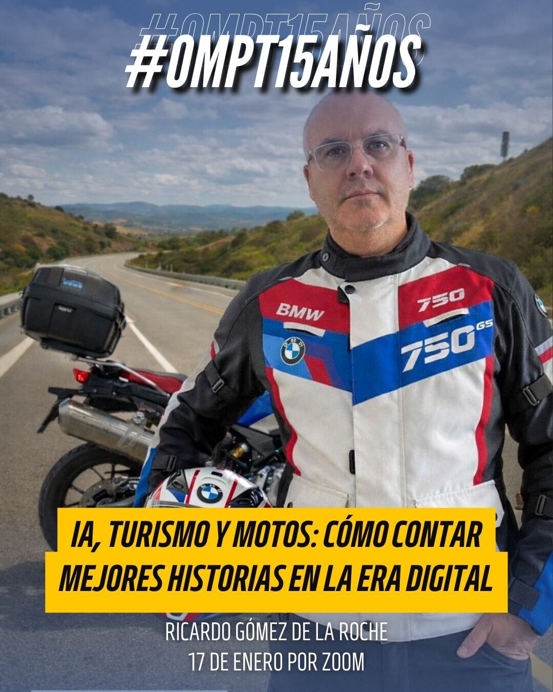 Webinar gratuito para narrar IA, turismo y motos