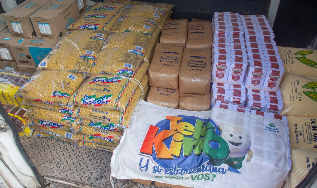 INPROJUY y Telekino entregaron una tonelada de alimentos para APPACE