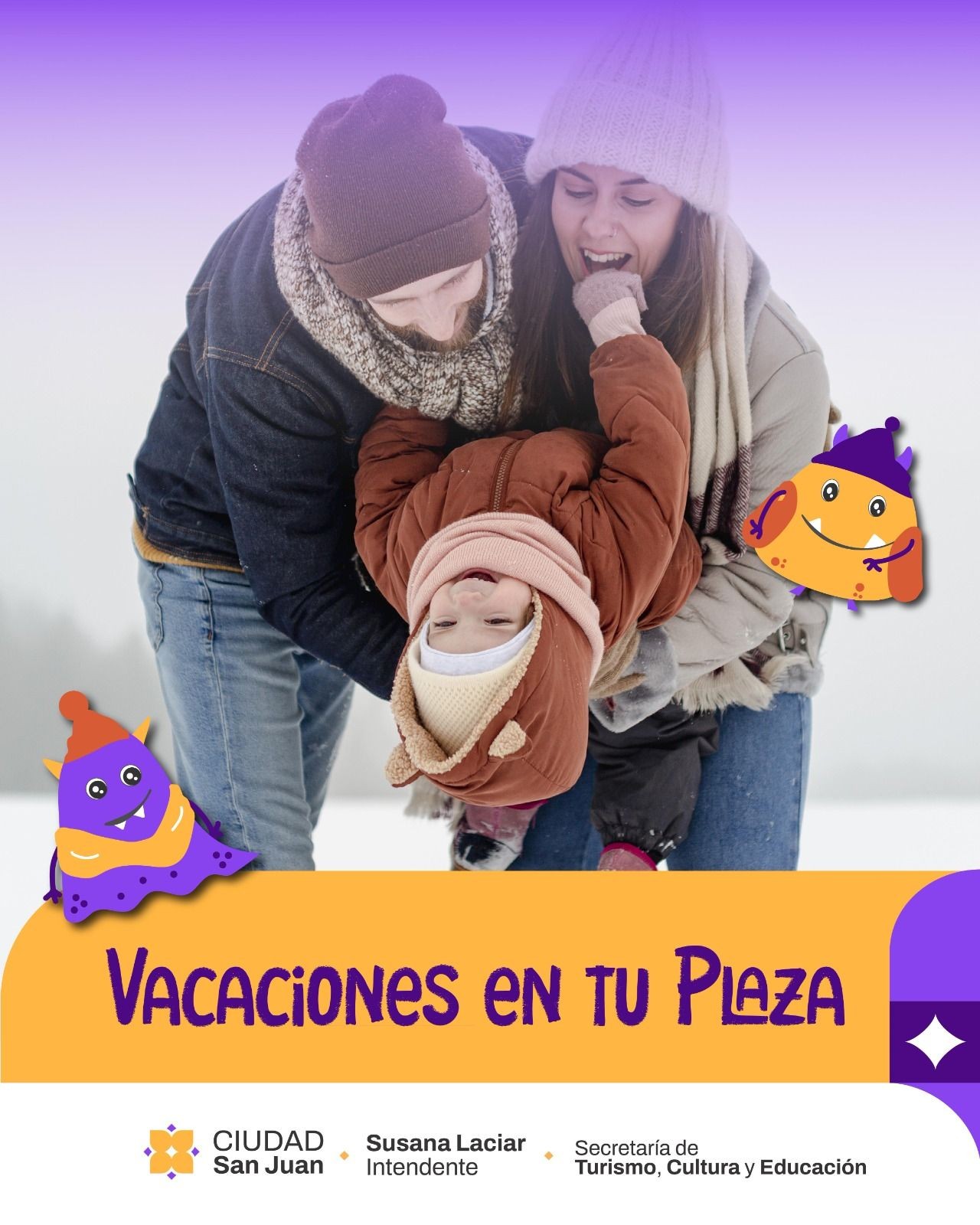 La Municipalidad de la Ciudad de San Juan invita a vecinos y vecinas a disfrutar de un nuevo fin de semana  del ciclo “Vacaciones en tu Plaza”Vacaciones en tu Plaza