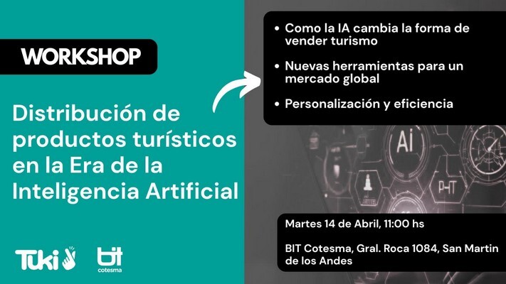 San Martín de los Andes será sede de un workshop turismo e inteligencia artificial