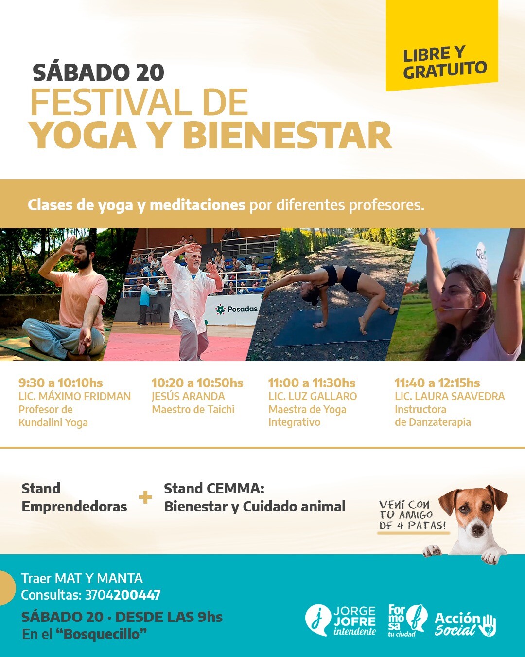 1.jpg Para recibir a la primavera, habrá clases gratuitas de yoga en el bosquecillo