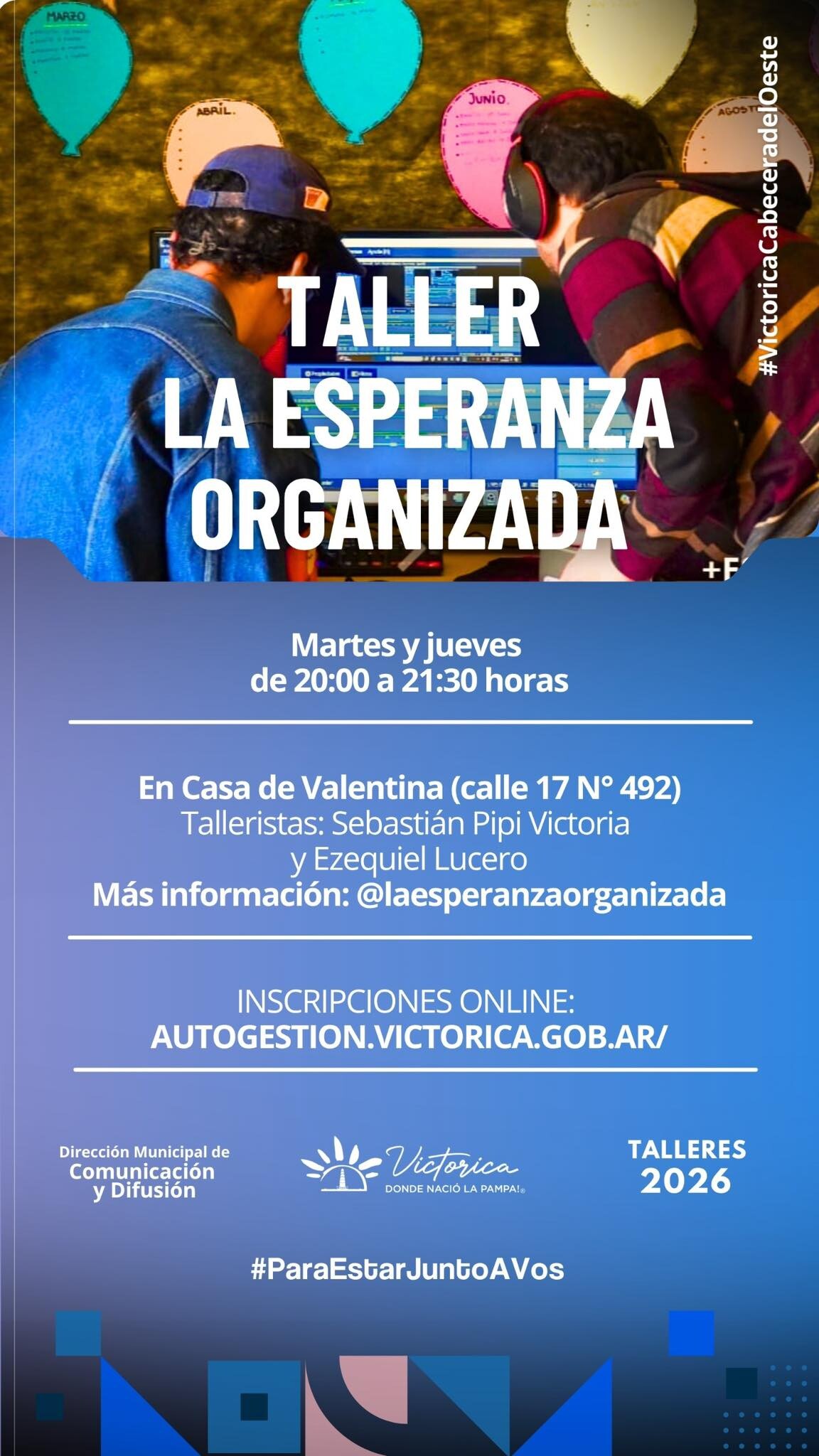 Victorica impulsa espacios de inclusión con el taller “La Esperanza Organizada”