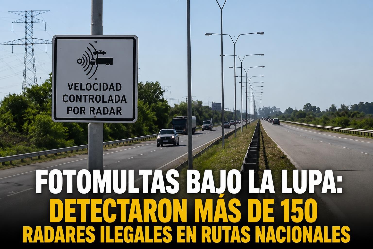 FOTOMULTAS BAJO LA LUPA: DETECTARON MÁS DE 150 RADARES ILEGALES EN RUTAS NACIONALES