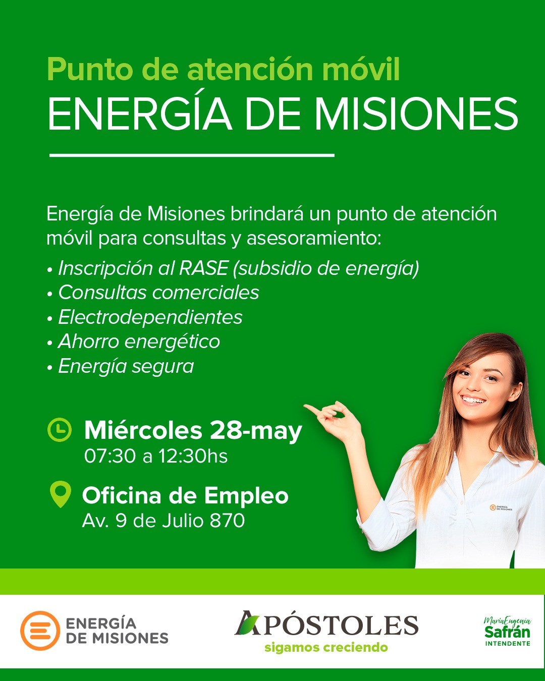 Segunda oportunidad para realizar el tramite de subsidio de Energía de Misiones