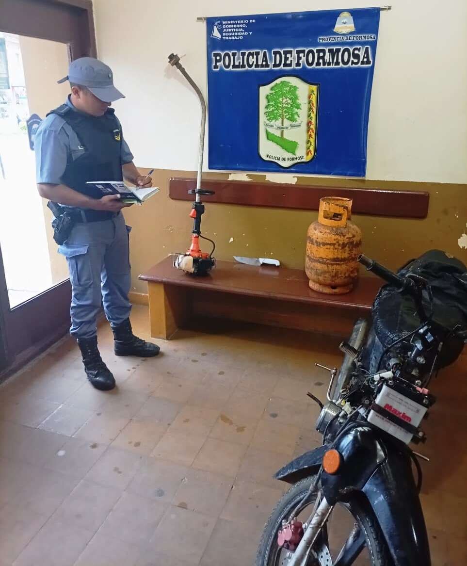 Sustrajo bienes, amenazó a sus familiares y se resistió a la intervención policial