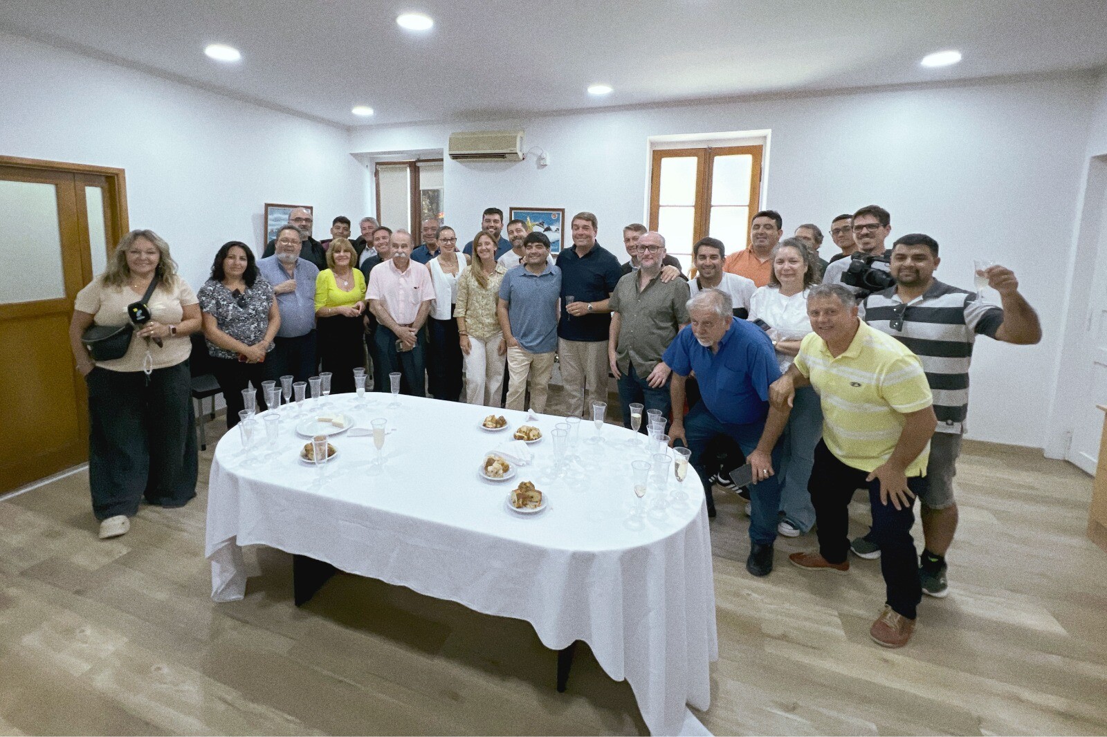 Rawson: Biss compartió un brindis de fin de año con periodistas
