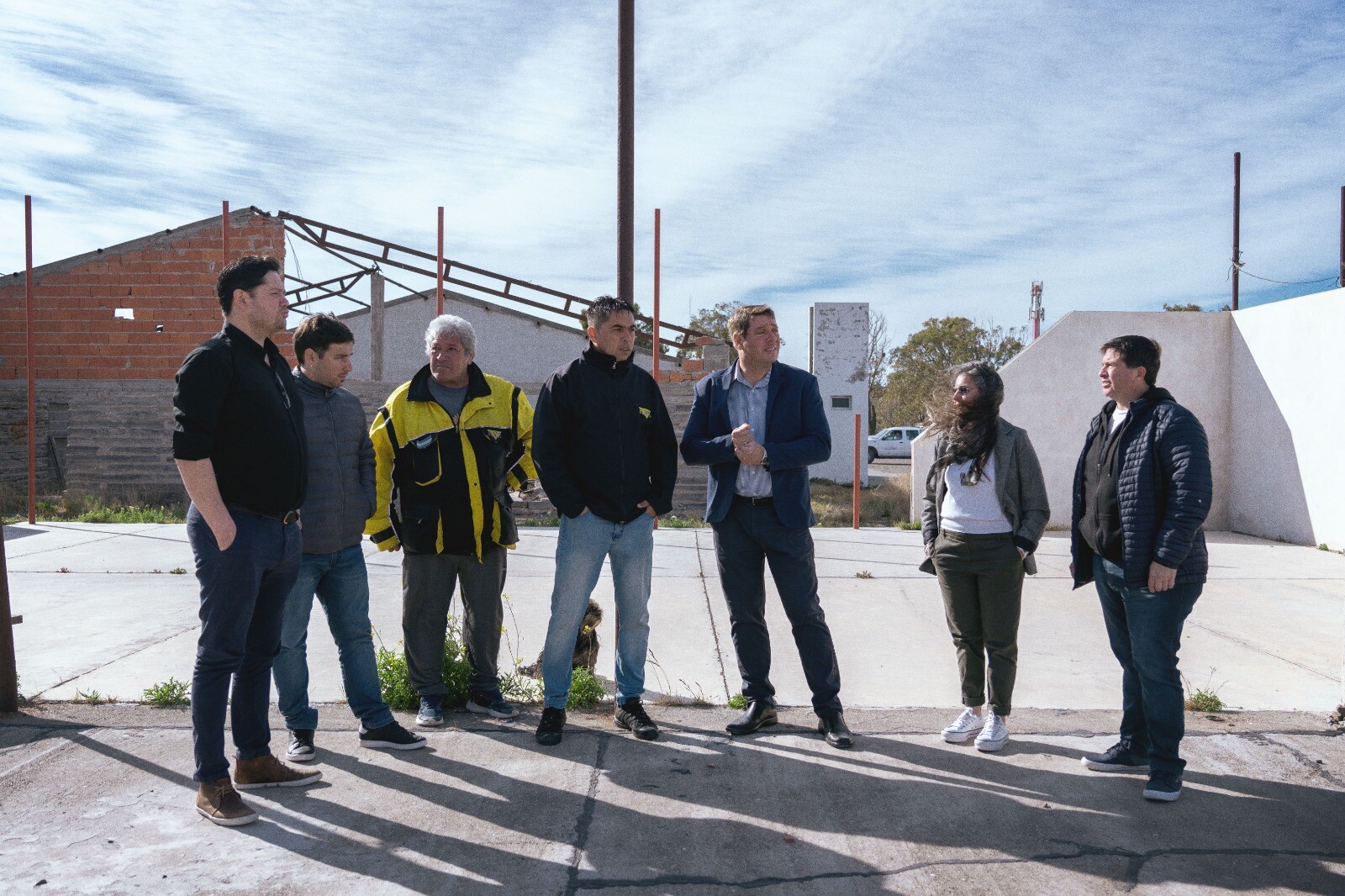 Biss recorrio el club vial junto a la nueva comisión