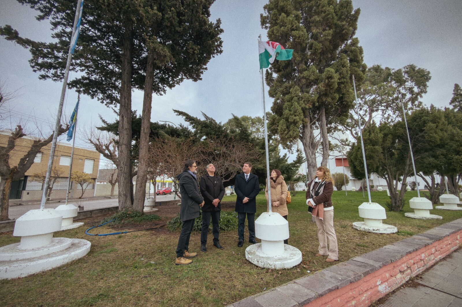 Rawson: Biss encabezo el izamiento del pabellón por el 161° Aniversario de la Gesta Galesa