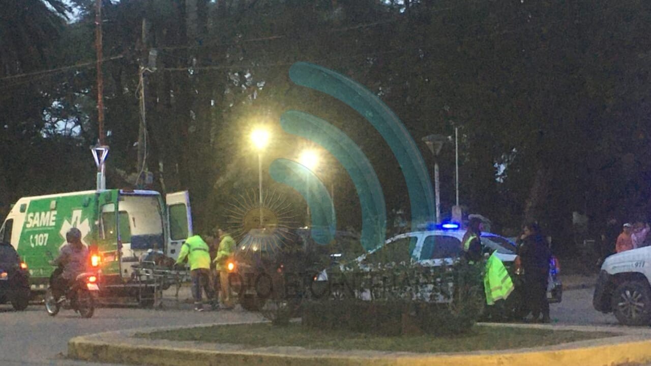 Fuerte choque en pleno centro rodriguense