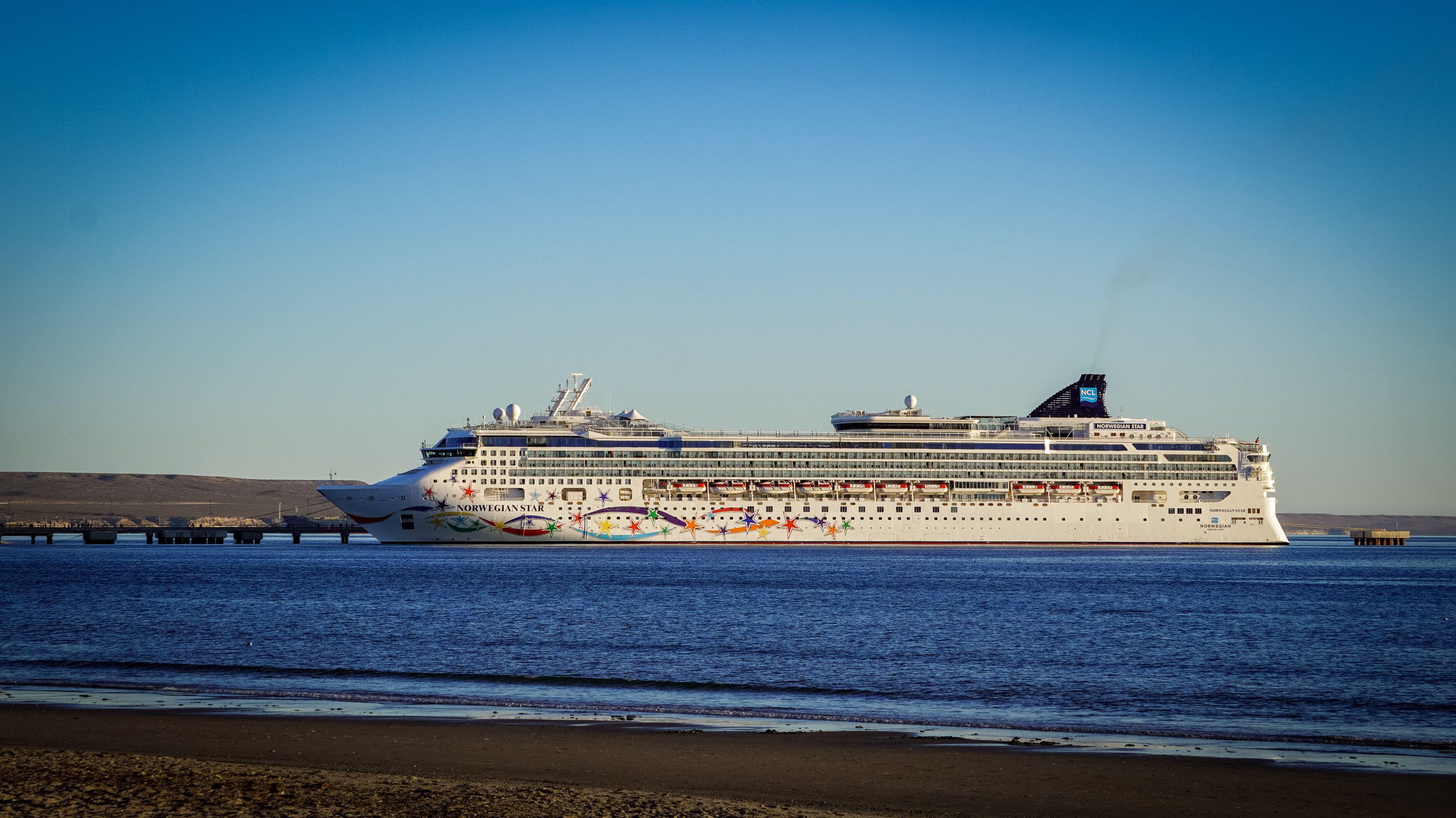 En una exitosa temporada de cruceros el Norwegian Star arribó nuevamente a Puerto Madryn