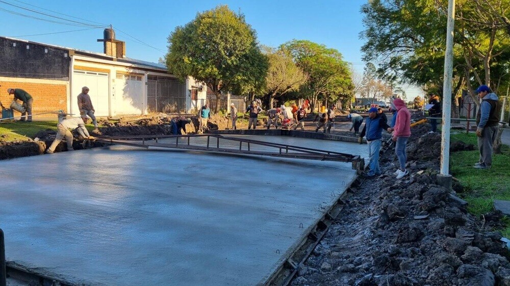 Villa Ocampo: Nueva Cuadra Pavimentada En El Barrio Norte
