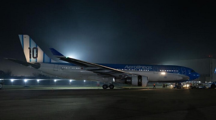Partió a Kansas: el avión más argentino