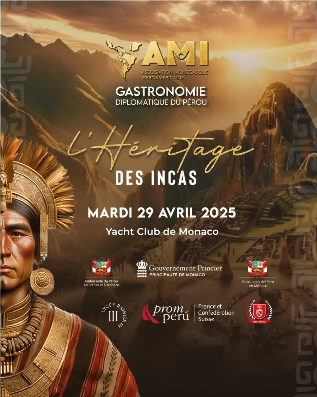 Perú Brillará en Cena Benéfica de Gala en Mónaco
