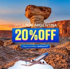 Argentinas lanza una nueva promoción con un 20% de descuento