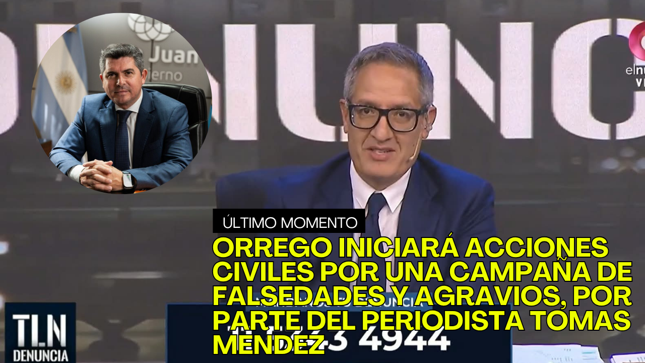 22426.png San Juan; Orrego iniciará acciones civiles por una campaña de falsedades y agravios
