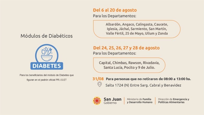 227d2bd171b4ca83237d24dbfa3e0674_L.jpg Comienza la entrega de módulos alimentarios para personas con diabetes