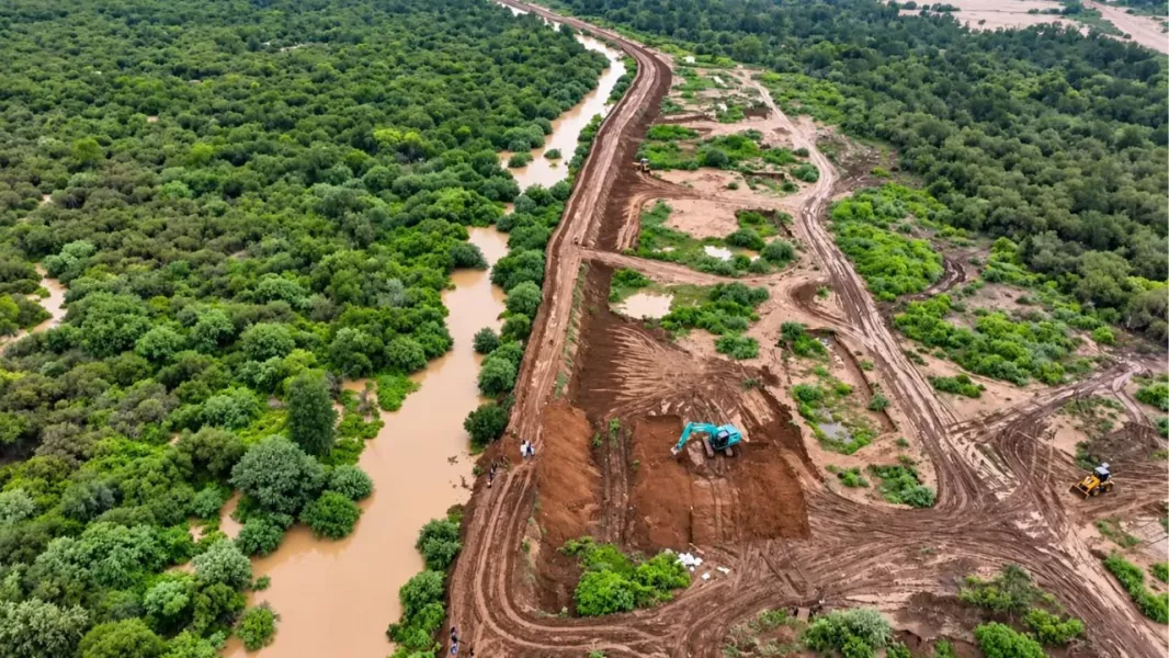 Salta refuerza las defensas ante la crecida del río Pilcomayo en Rivadavia