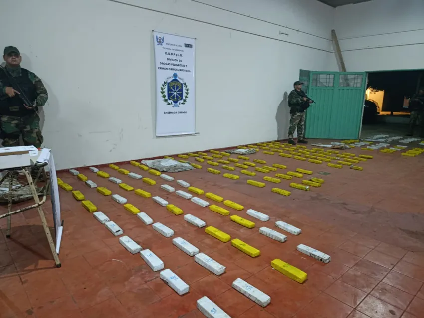 Secuestraron más de 127 kilos de marihuana en la costa del Paraná en Corrientes
