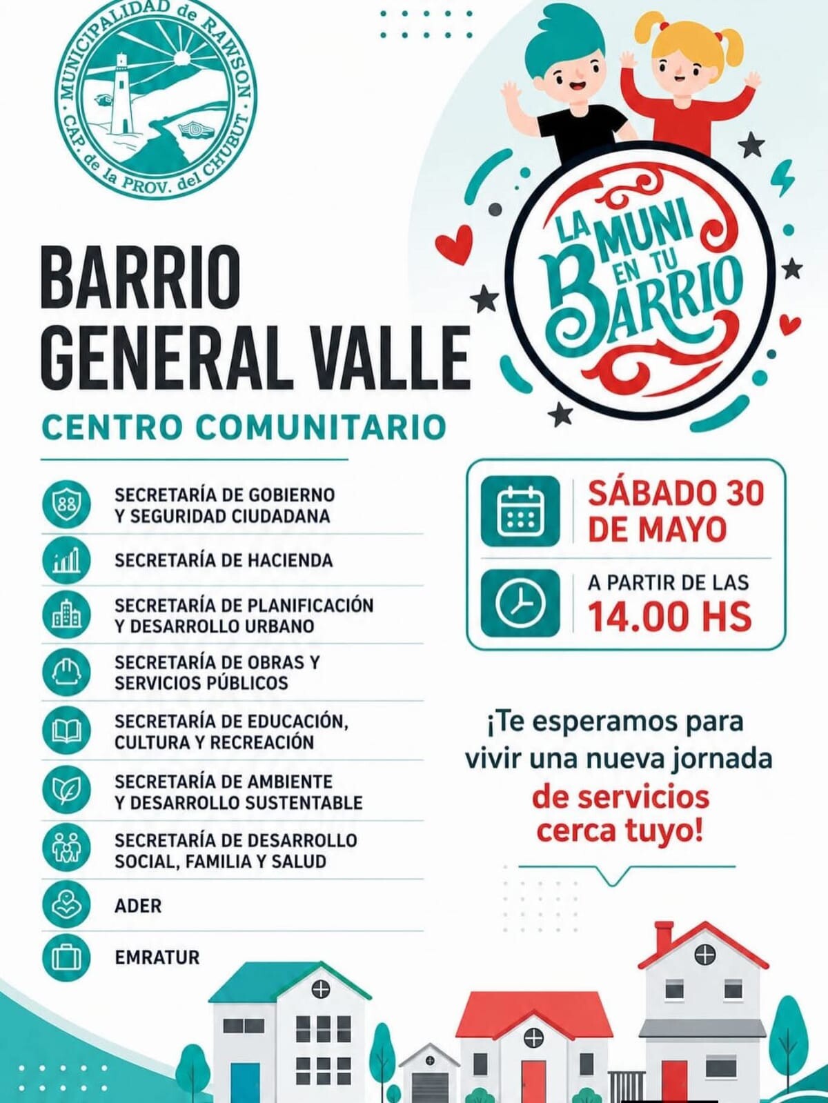 General Valle recibirá una nueva jornada de “La Muni en tu Barrio”