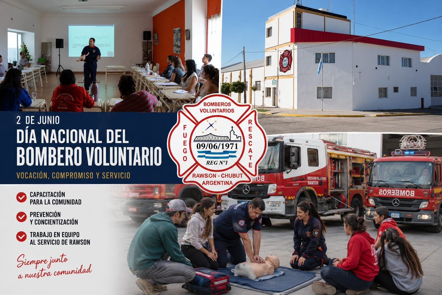 Día Nacional del Bombero Voluntario: vocación, compromiso y servicio en cada emergencia