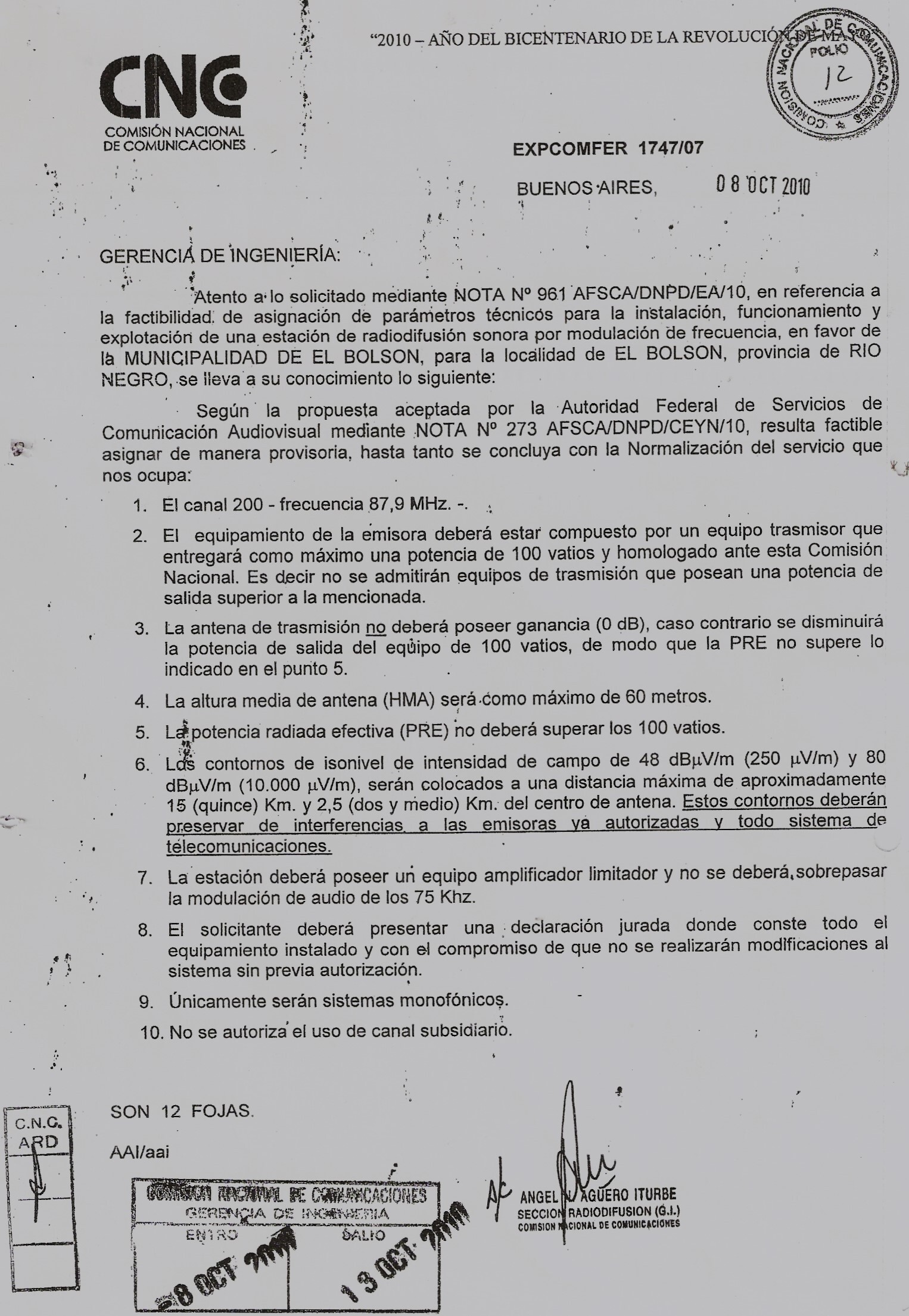 31 octubre 2015 inaugura FM 87_9 Nota a CNC Iturbe.jpg