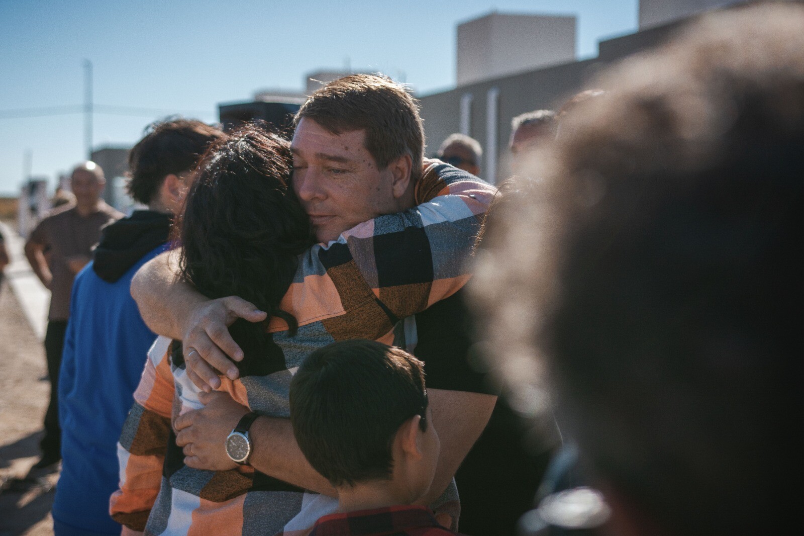 32 familias de Rawson cumplieron su sueño de la vivienda propia (10).jpeg Damian Biss: «Nuestro compromiso es seguir mejorando la calidad de vida a nuestros vecinos»