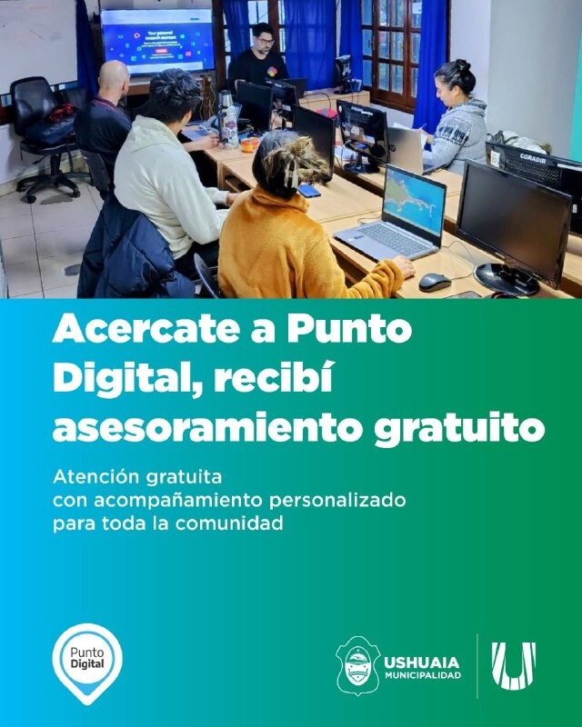 LA MUNICIPALIDAD FORTALECE LOS SERVICIOS DE PUNTO DIGITAL PARA ACOMPAÑAR TRÁMITES Y CAPACITACIONES