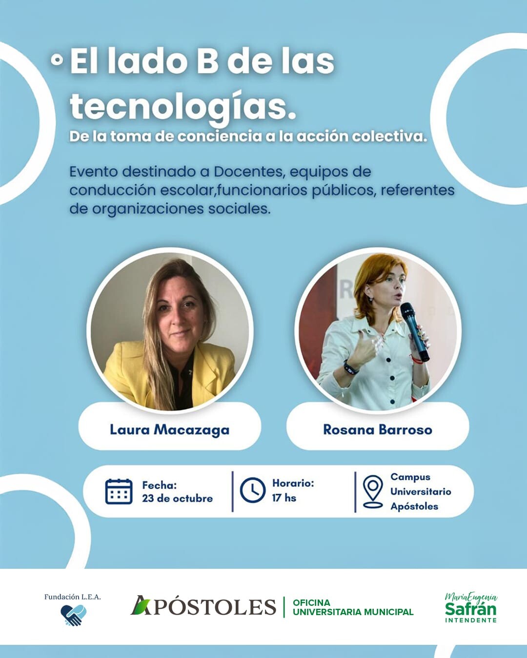“El lado B de las tecnologías” en el Campus Universitario