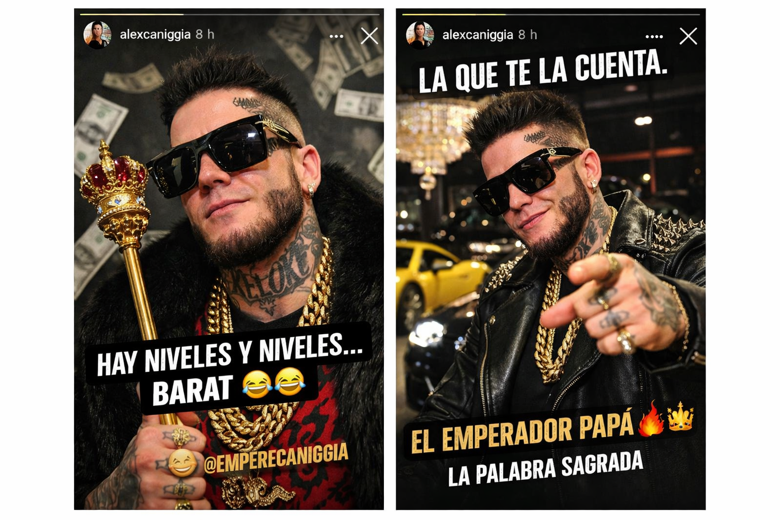 ALEX CANIGGIA SE BURLÓ DE WANDA NARA POR LO QUE GANARÍA EN TELEFE: “BARAT”