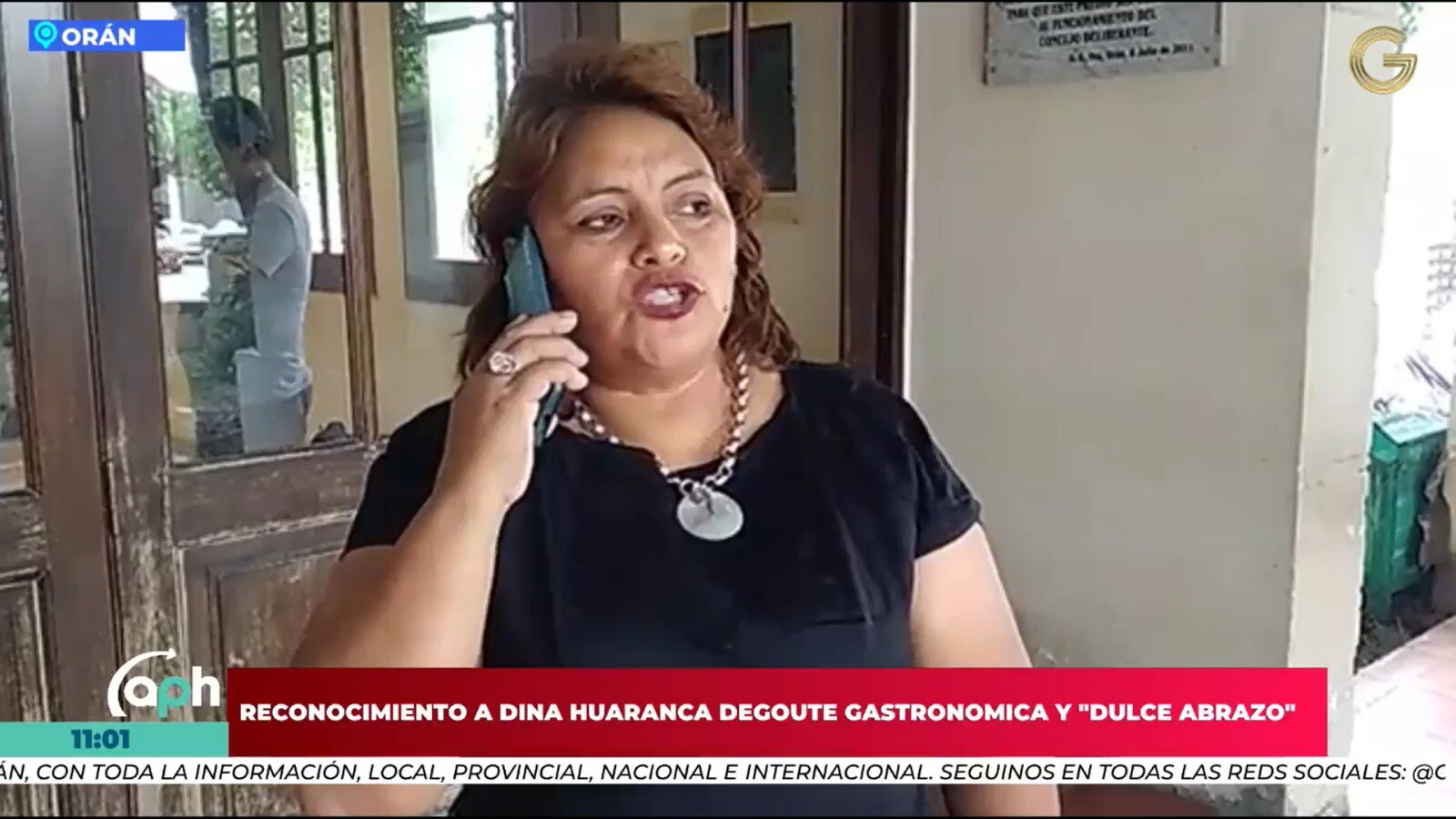 El Concejo Deliberante de Orán entregó un reconocimiento a Dina Huaranca por los abrazos dulces solidarios