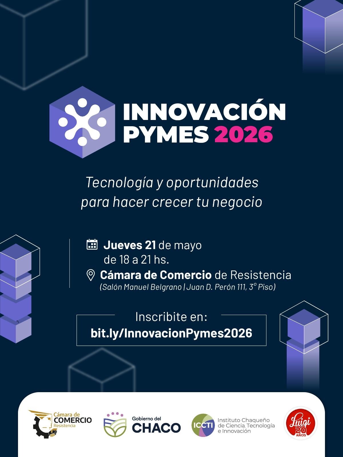 RESISTENCIA SERÁ SEDE DE “INNOVACIÓN PYME 2026”, EL EVENTO QUE BUSCA POTENCIAR A LAS PYMES