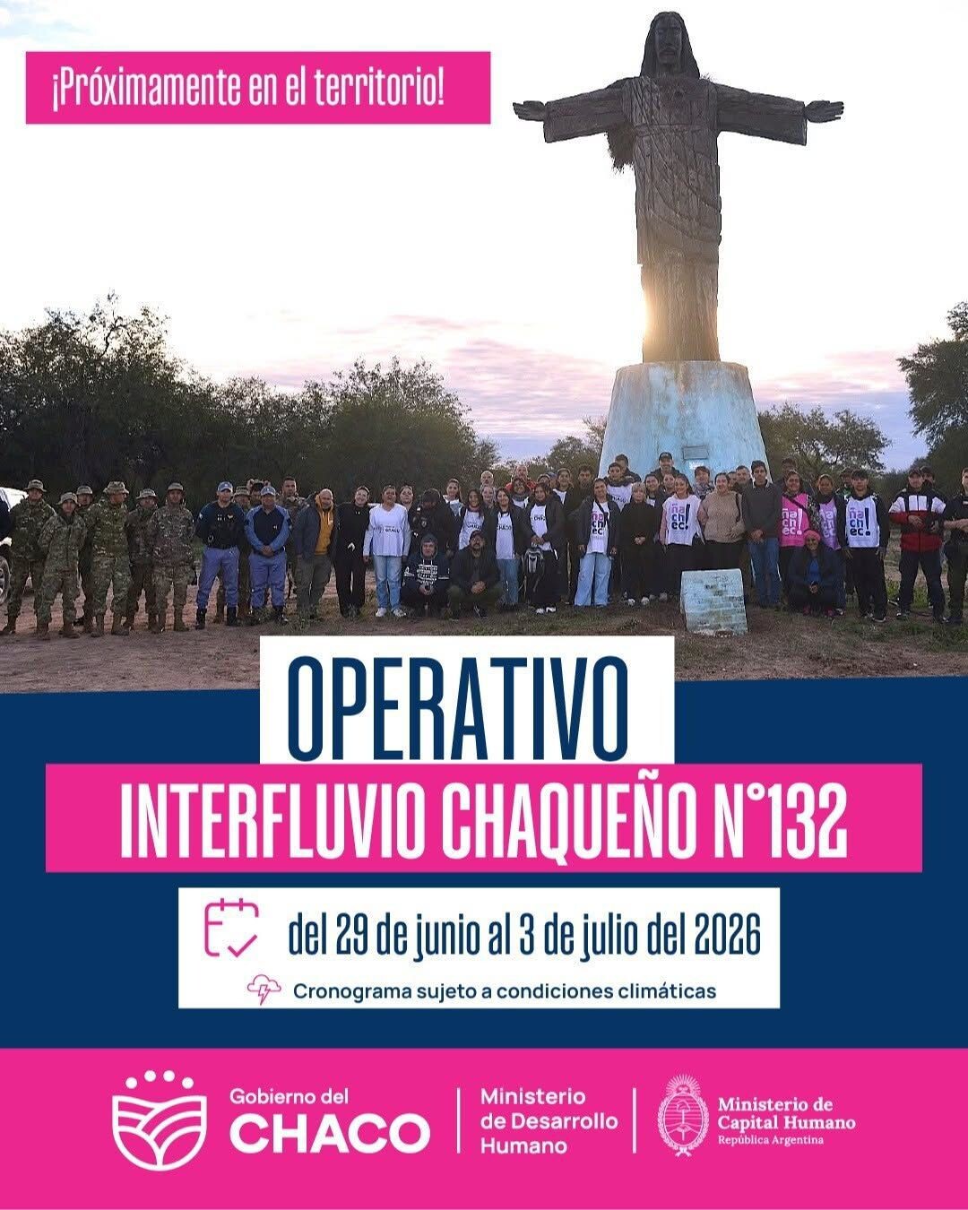 DESDE ESTE LUNES COMIENZA EL OPERATIVO INTERFLUVIO CHAQUEÑO N° 132: SE ASISTIRÁ A MÁS DE 5.000 FAMILIAS EN EL IMPENETRABLES
