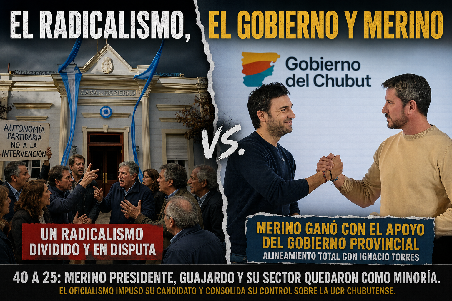 Divide y reinarás: el Gobierno ganó terreno en la UCR y el radicalismo salió fracturado de Esquel Divide y reinarás: el Gobierno ganó terreno en la UCR y el radicalismo salió fracturado de Esquel