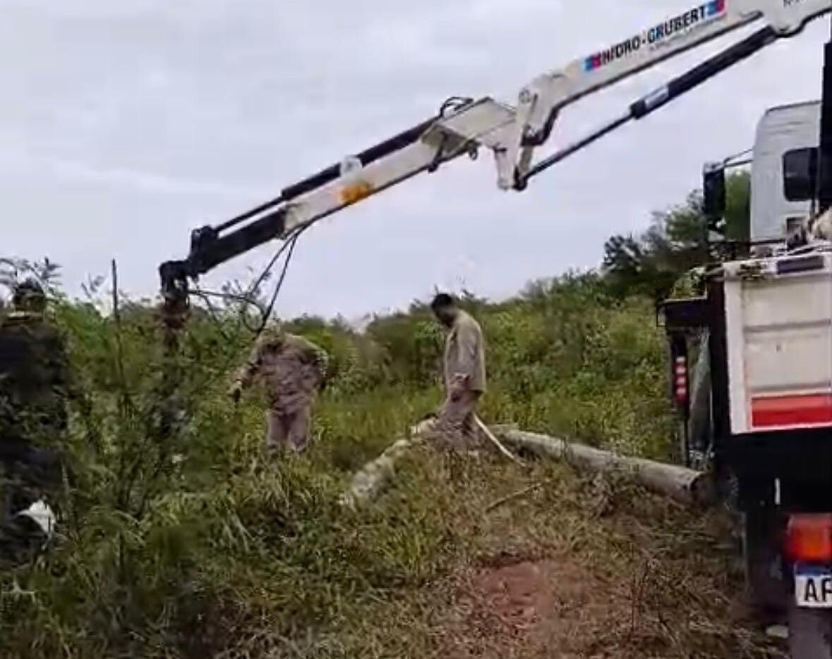 PROGRAMA LUZ RURAL: AVANZAN NUEVAS OBRAS DE ELECTRIFICACIÓN EN PARAJES DE PAMPA DEL INDIO