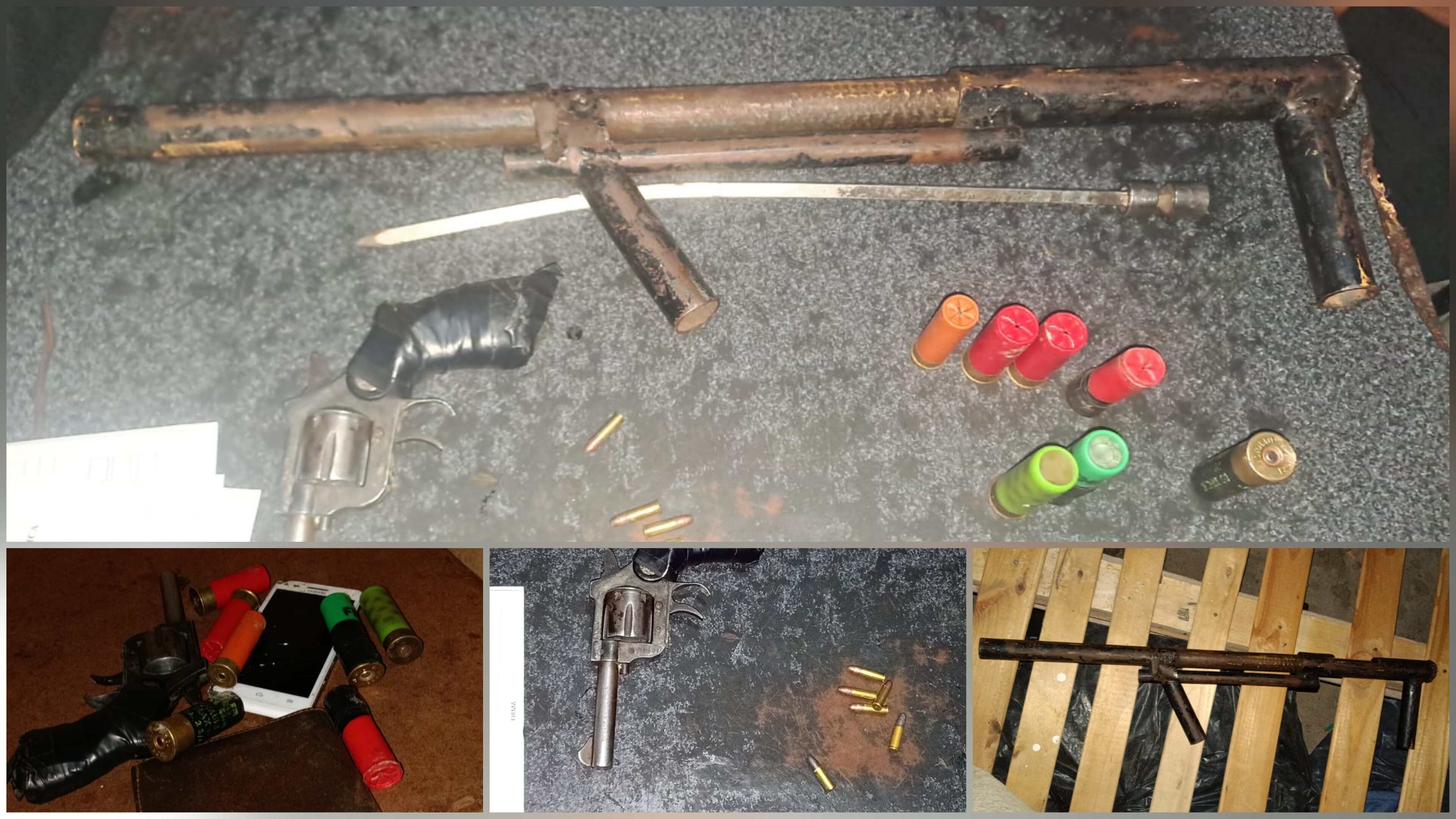 44050.jpg Barrio Franklin: Allanamiento secuestraron un revólver, un arma casera y cartuchos de escopeta