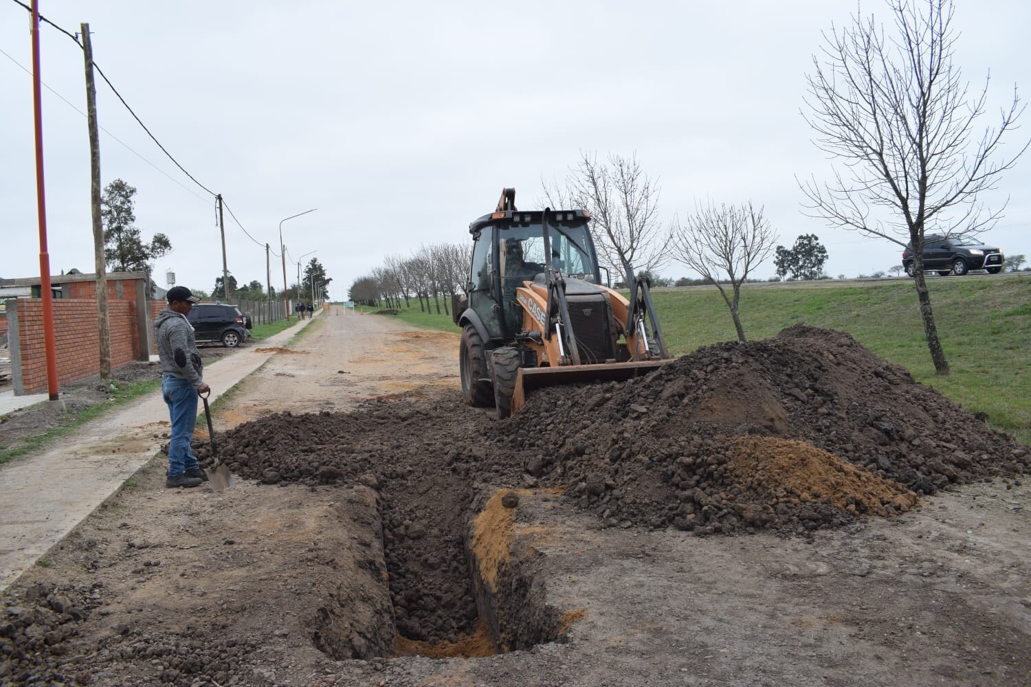 Concluyen la ampliación de la red cloacal en Colectora R. Alfonsín
