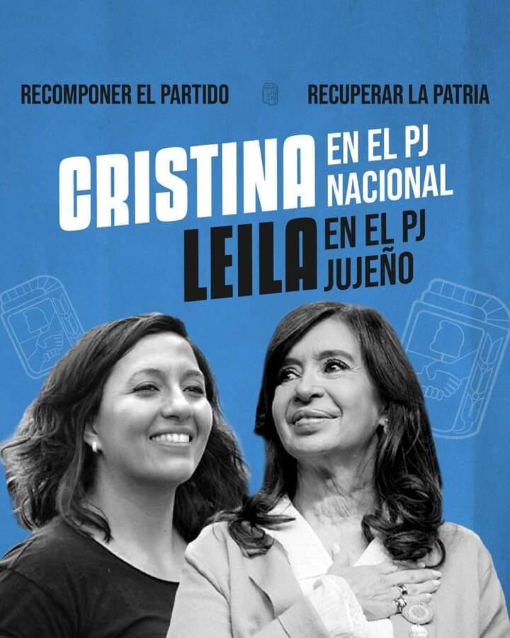 La Lista que conduce Leila Chaher es la única autorizada para usar el nombre Primero La Patria de Cristina Kirchner