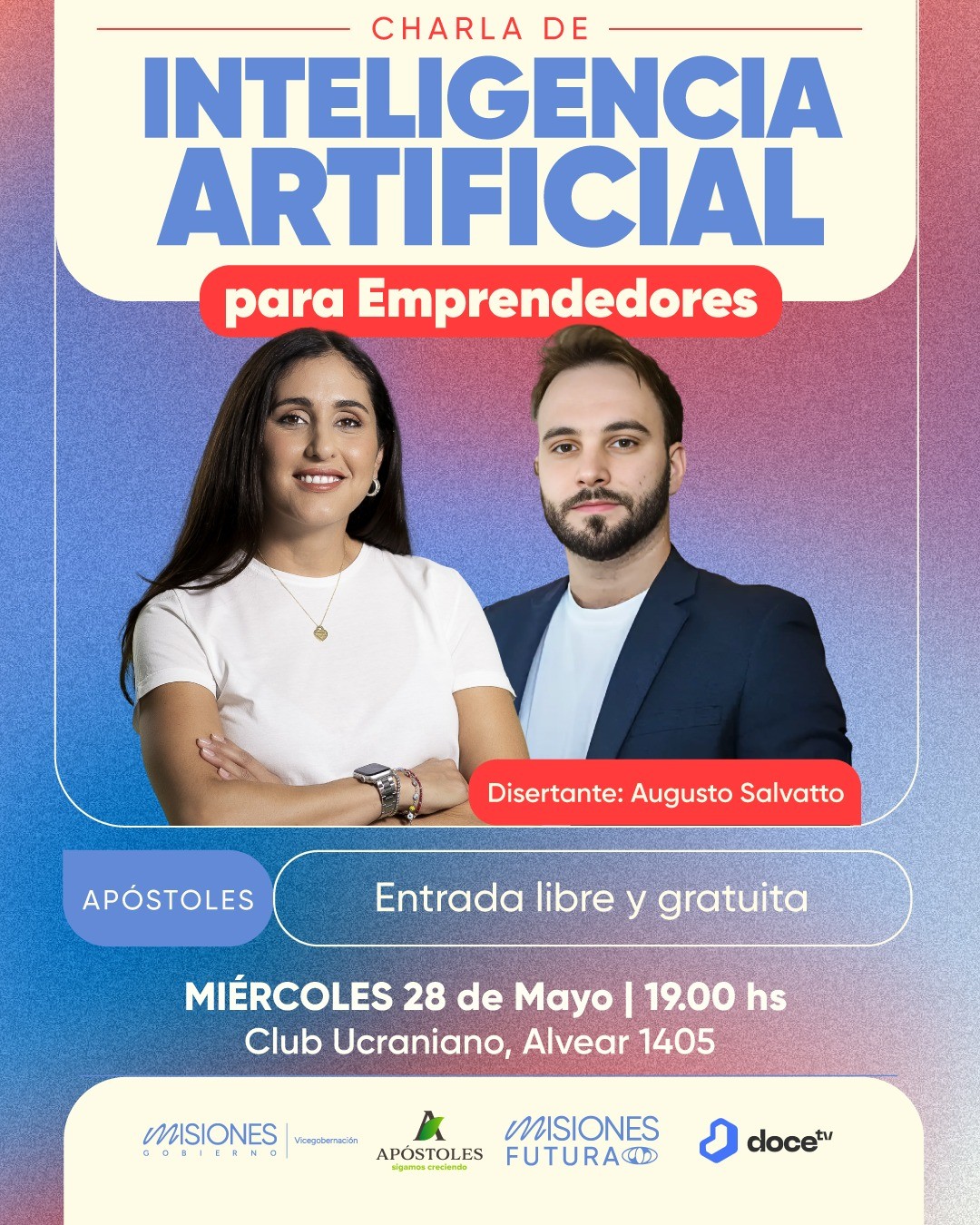 Charla sobre inteligencia artificial para emprendedores