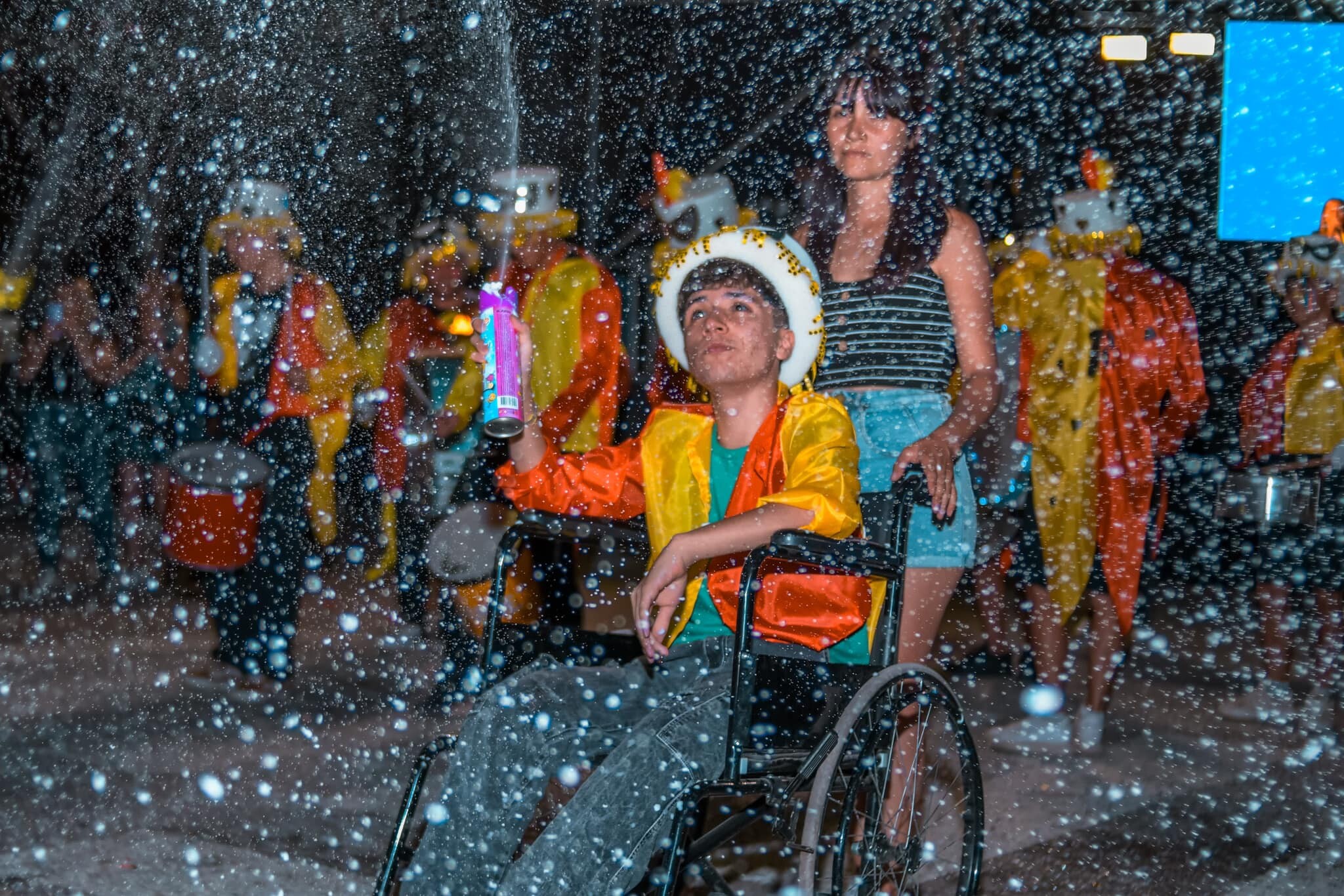 La Plaza San Martín en Las Flores Iglesia se llenó de color, música y alegría con el Carnaval Departamental 2025.