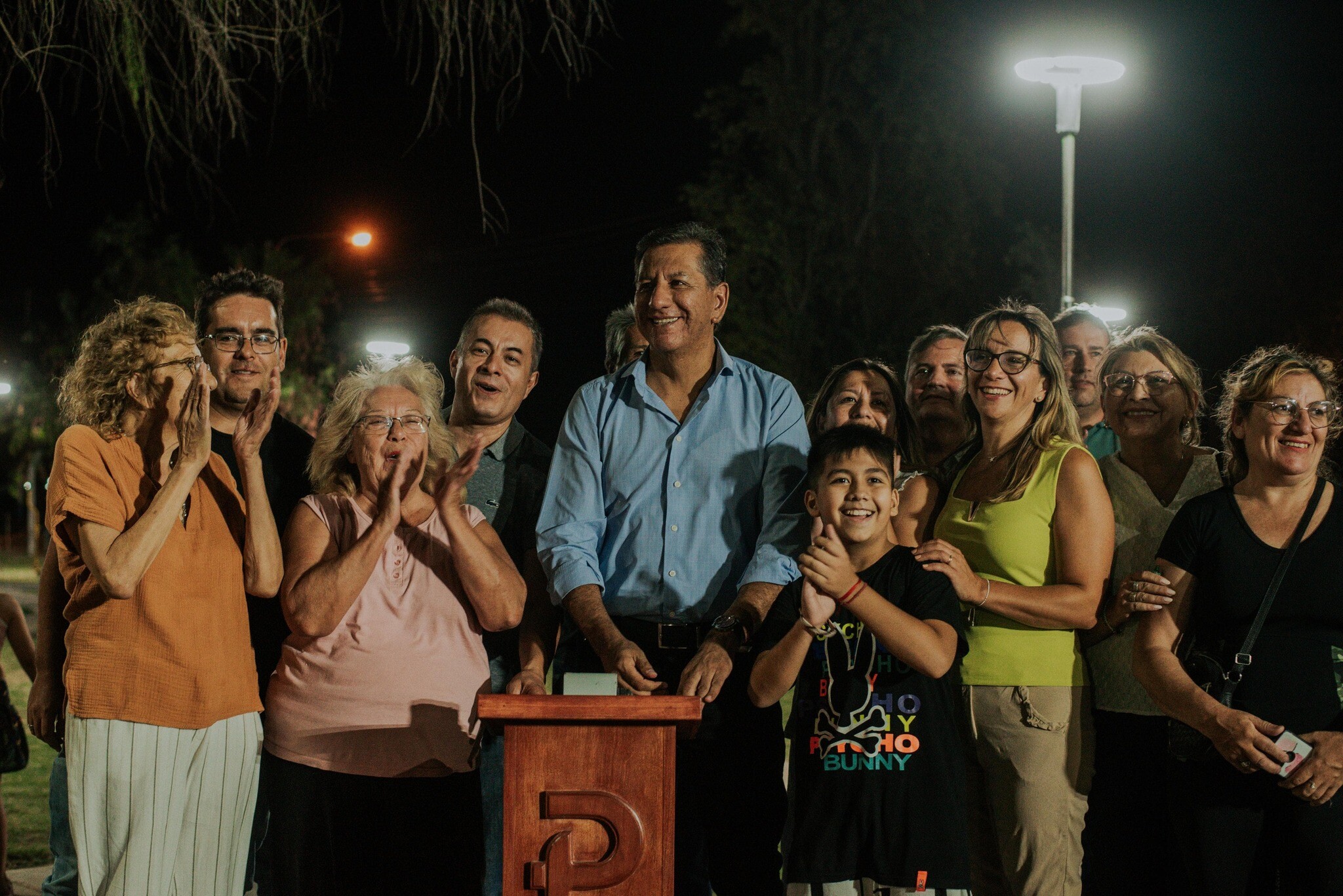 El intendente de Pocito,Fabial Aballay, dejo inauguradas las nuevas obras en el Barrio Luz y Fuerza