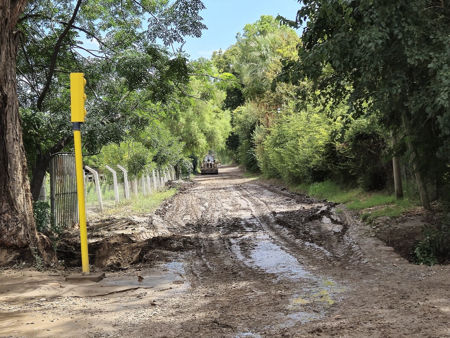 Con ardua tarea por parte del equipo municipal se realizaron trabajos de limpieza y despeje en distintos sectores del departamento de  Ullum.