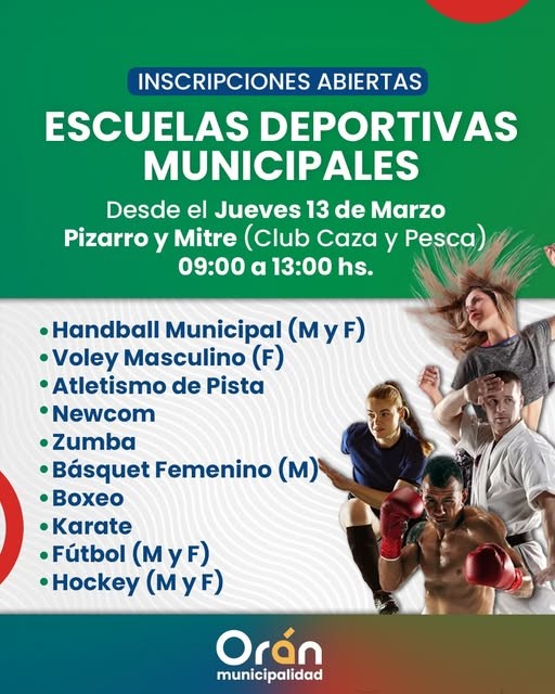 Inician las escuelas deportivas municipales