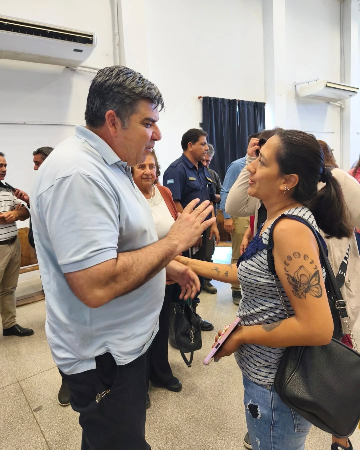 El intendente de Sarmiento, Alfredo Castro, participo del primer  espacio de diálogo entre referentes comunitarios y  Directores de Áreas Municipales