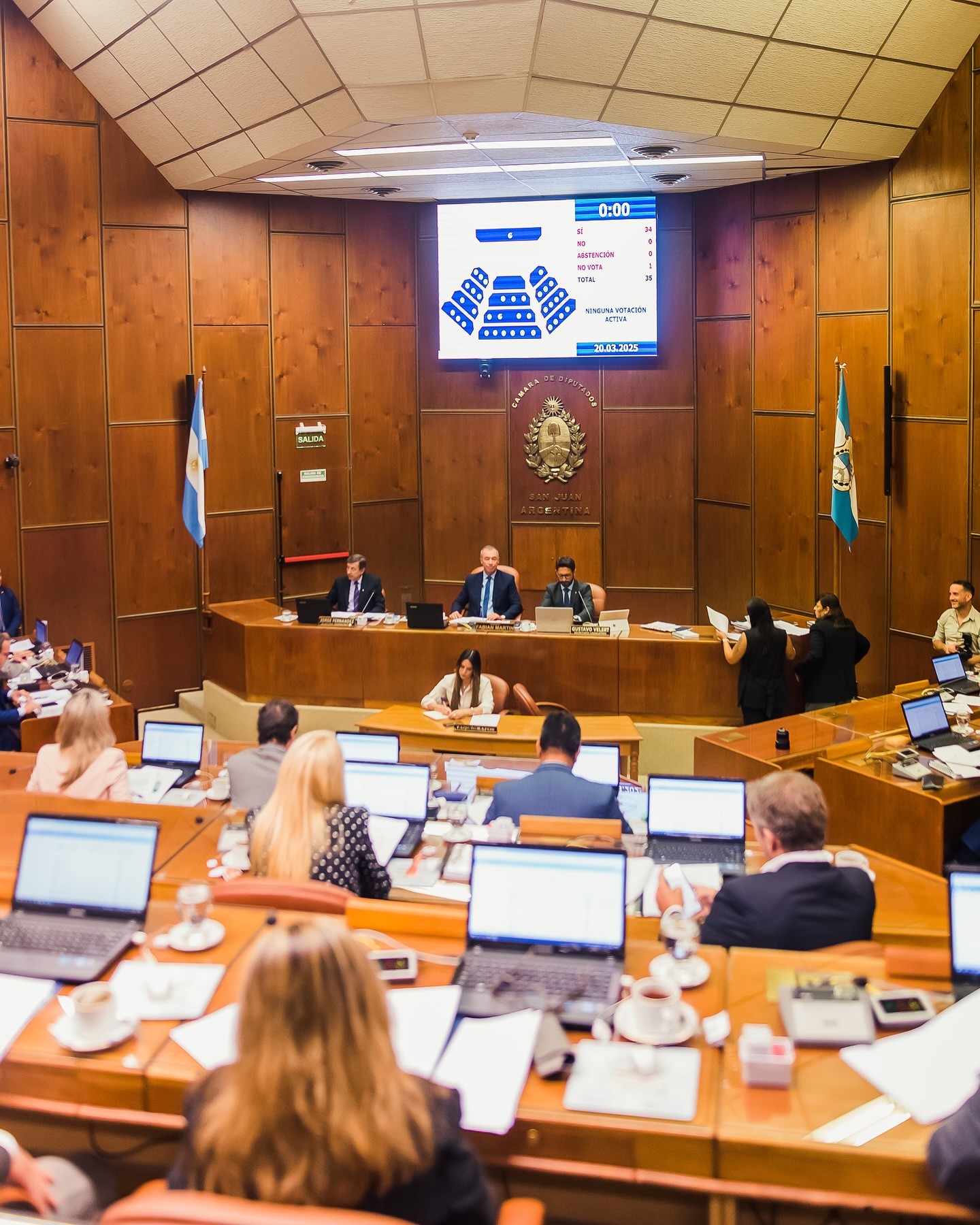 Por unanimidad los diputados de San Juan aprobaron  la Ley de Necesidad y Urgencia Nº 2741-P, por la que declara el estado de emergencia climática en los departamentos afectados de la provincia.