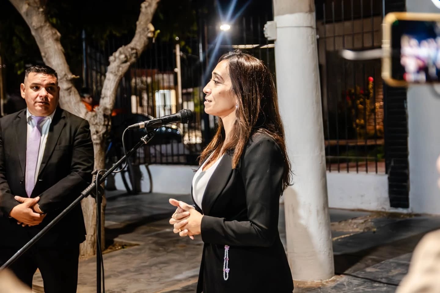La ciudad de Caucete sigue avanzando con mas recambio de iluminación para brindar  más seguridad a los vecinos del departamento.