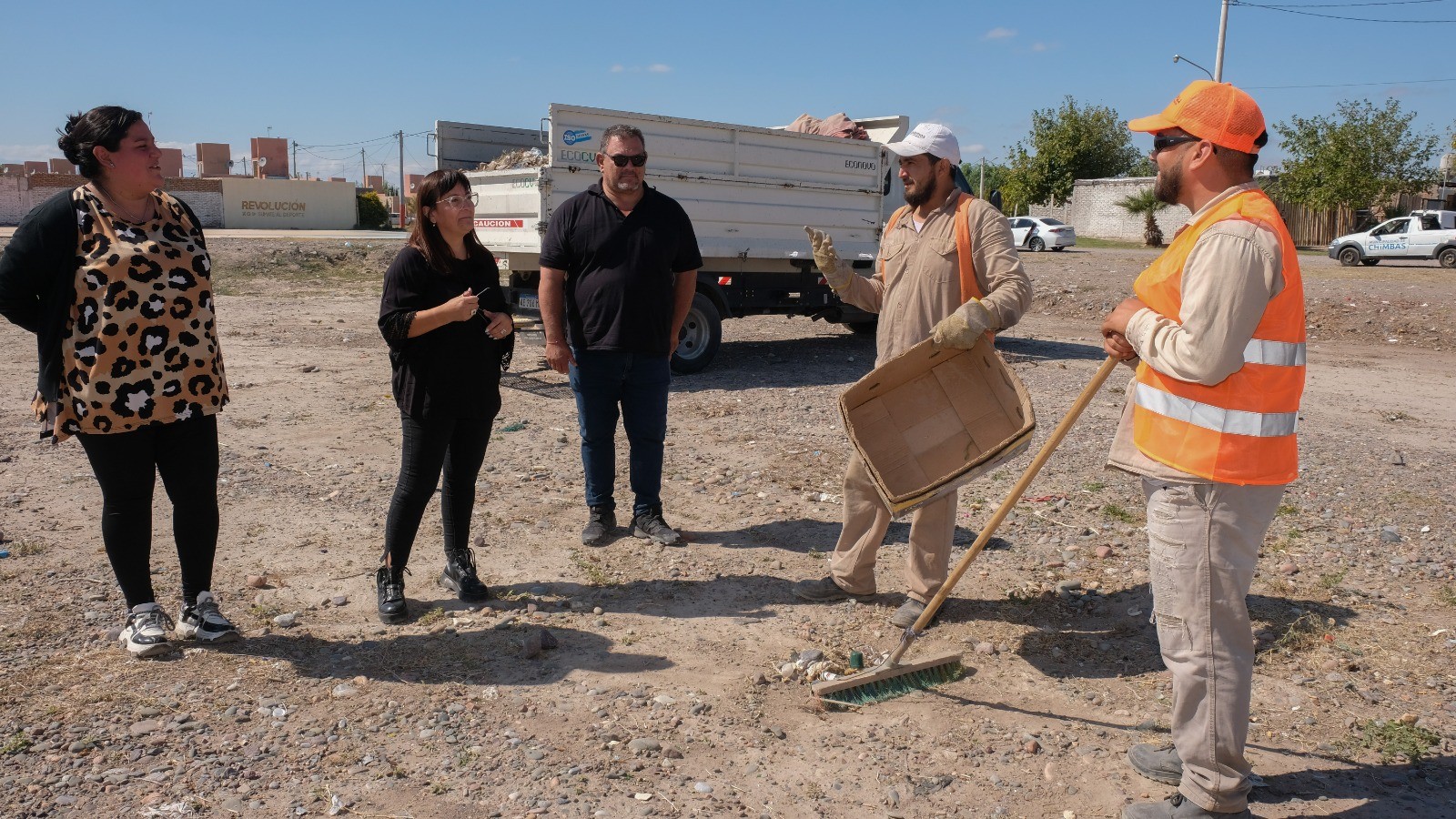 El municipio de Chimbas continua adelante con el compromiso de hacer una ciudad cada vez mas linda